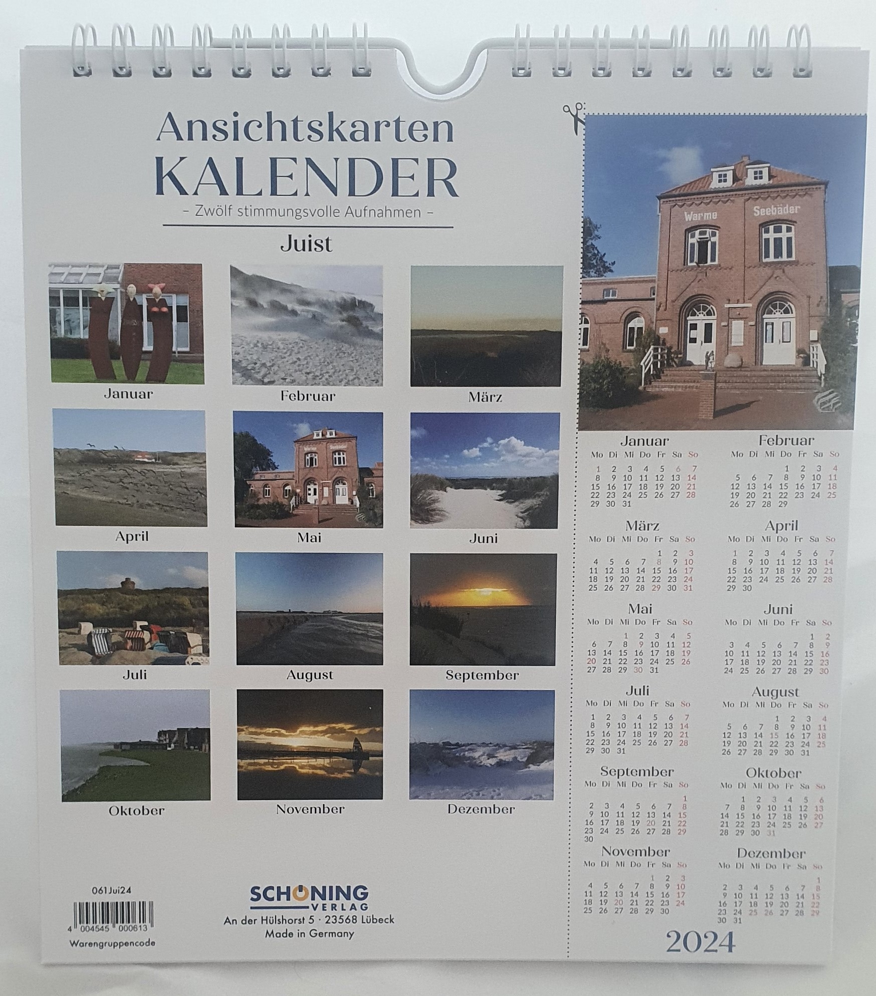 Juist Postkartenkalender — 9,95€